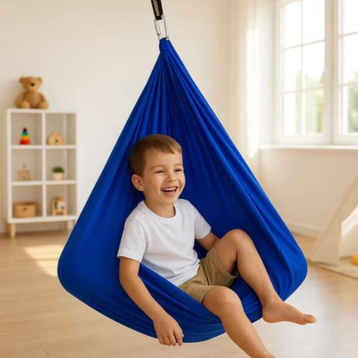 Sensory Swing Indoor Swing Cocoon Hanging Hammock Kids Adults - Image 7