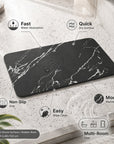 Stone Bathroom Mat Sets Non-Slip Quick Dry Bath Mat - Image 3
