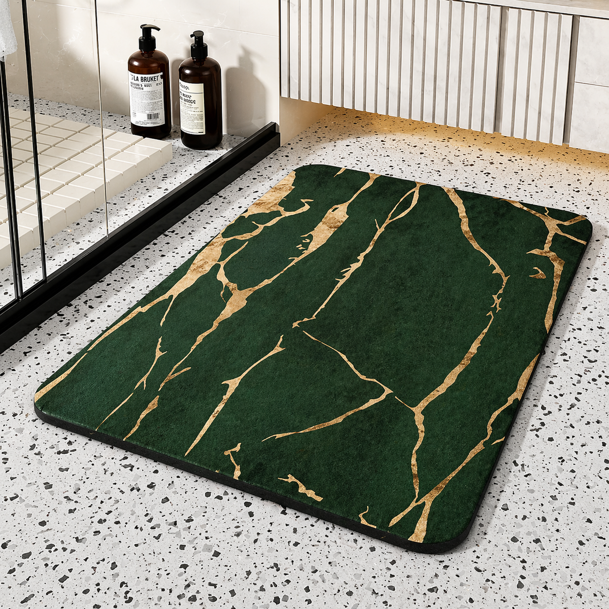 Stone Bathroom Mat Sets Non-Slip Quick Dry Bath Mat - Image 4