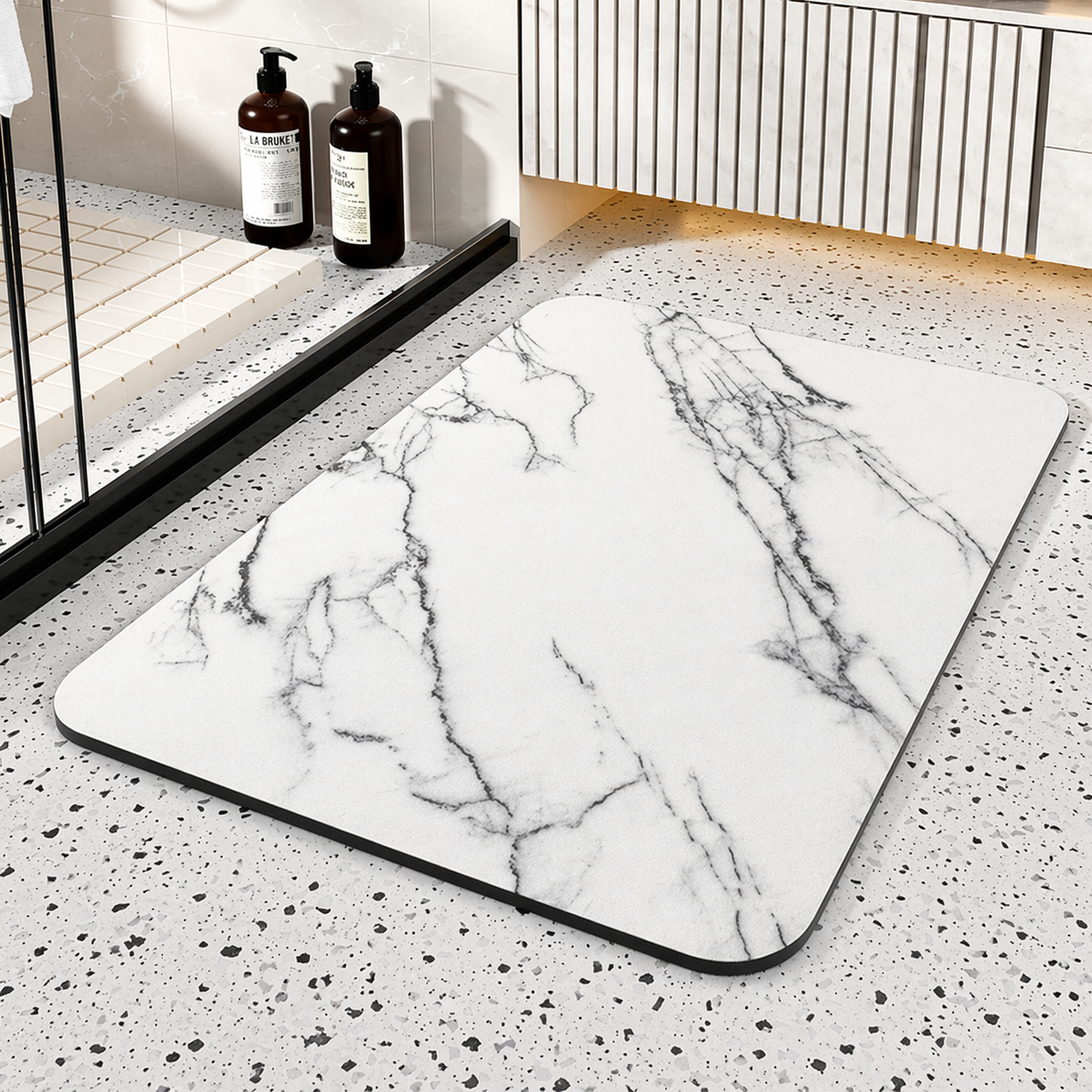 Stone Bathroom Mat Sets Non-Slip Quick Dry Bath Mat - Image 5