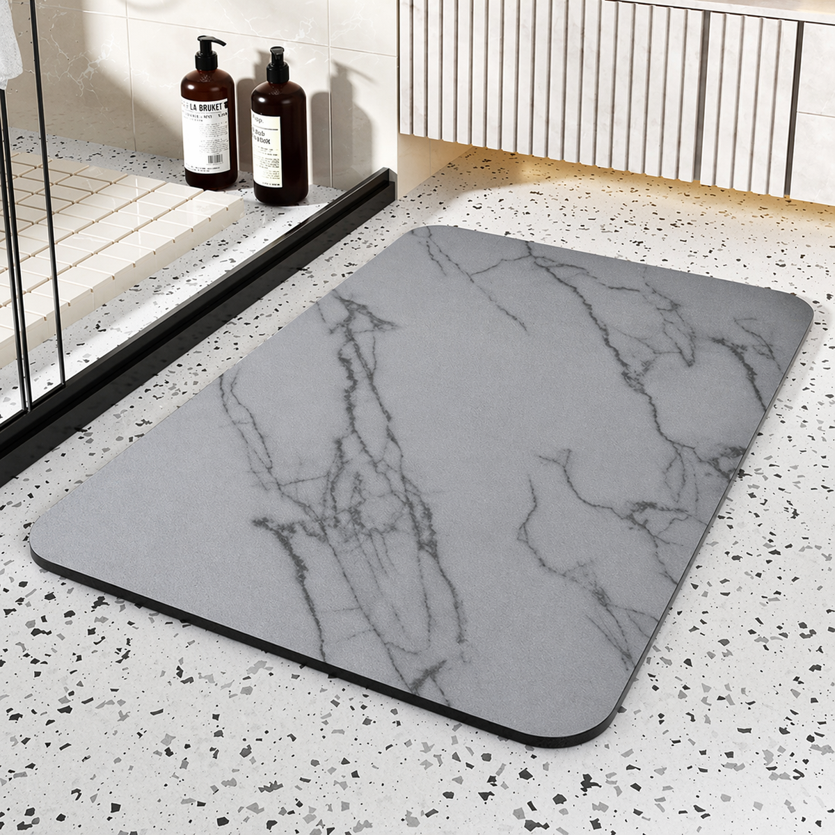 Stone Bathroom Mat Sets Non-Slip Quick Dry Bath Mat - Image 6