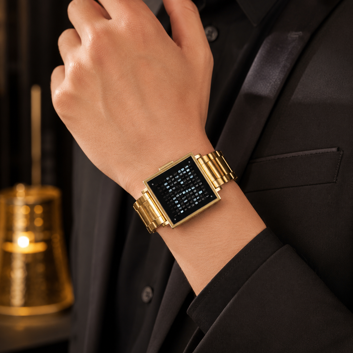 Textual Display Digital Watch Wristwatch Light Up Watch - Image 8