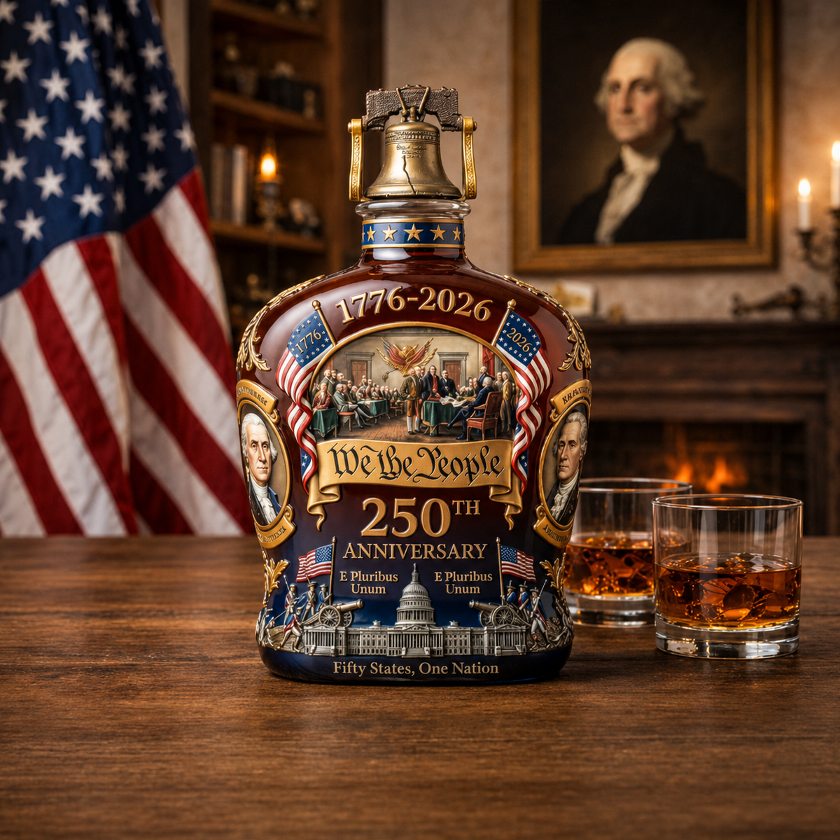 Whiskey Decanter Set Crystal Barware Stopper Glassware - Image 1