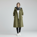 Women's Trench Coat Overcoat Double-Breasted - Image 1