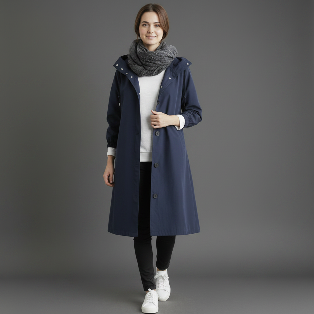 Women's Trench Coat Overcoat Double-Breasted - Image 6